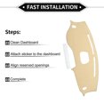 thumbnail image 6 of Dash Cover Compatible for Hyundai Tucson 2019-2021 with HUD, Non-Slip Polyester Silicone Beige Center Console Dashboard Cover Mat Pad Carpet, 6 of 6