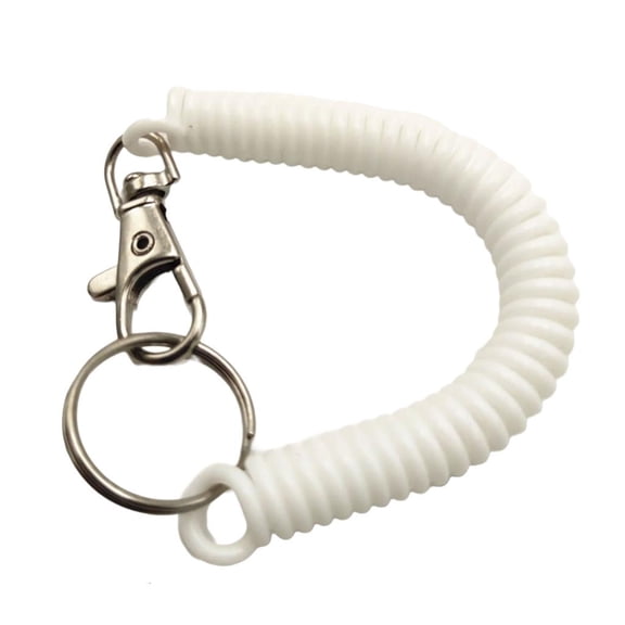 Yammee Plastic Coil Spring Keychain with Stretchable Designs Portable Coil Key Accessories for Easy Carrying and Key Safety