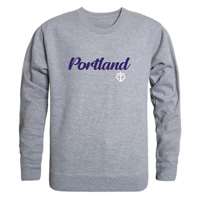 W Republic 556-363-HGY-01 Chandail en Molleton Homme Portland Pilots Script Crew, Gris Chiné - Petit