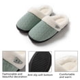 thumbnail image 3 of Zapatillas de casa peludas para mujer, pantuflas de espuma viscoelástica, zapatos de dormitorio de felpa cálidos para interiores y exteriores con forro de piel sintética, 3 of 5