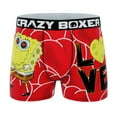 thumbnail image 2 of CRAZYBOXER Men's Underwear  Spongebob Squarepants Valentine's Non-slip waistband Soft Boxer Brief Distortion-free (Creative Packaging), 2 of 5