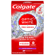 (2 pack) Colgate Optic White Pro Series Enamel Renewal Toothpaste with Teeth Whitening, Mint, 2 Pack, 3.0 oz