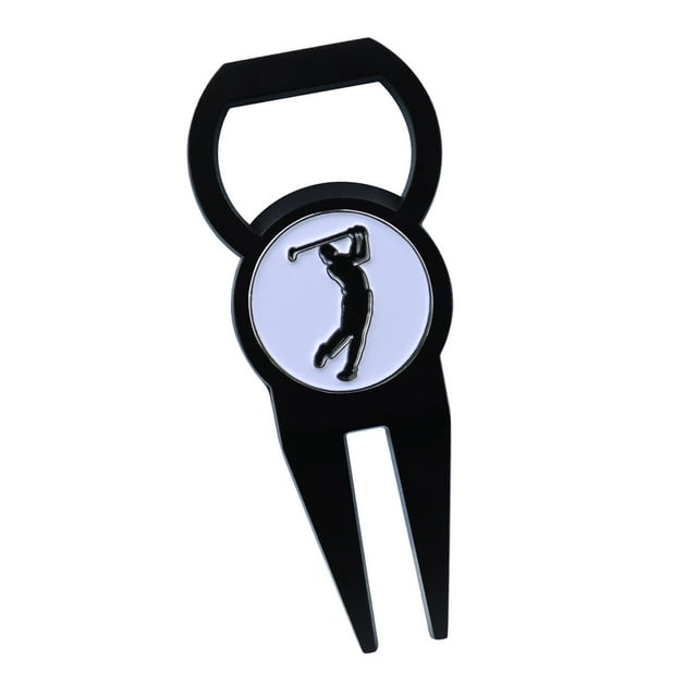 Herramienta de Reparación de Golf, Accesorios de Herramienta Verde Ligera de Metal, Punta de Reparación de Césped Multifunción para Practicar, Mujeres B Sunnimix Reparación de chuletas de golf