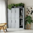 thumbnail image 2 of MIIIKO Office Storage Lockers for Employees, 71" Slim Metal Storage Cabinet with 2 Door for School, Gym, Dormitory, Changing Room, 2 of 7