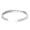 Silver, variant on Mother's Day Jewelry Gifts Customized " GRANDMAS MAKE LIFE SWEETER " Inspirational Mom Positive Messaged Cuff Bracelet In 14k Rose Gold Over Sterling Silver