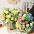 thumbnail image 3 of Artificial Silk Hydrangea Fake Flowers Blue Plastic Bouquet Purple Bunch Resistance To Fading Champagne Decoration, 3 of 6