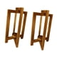 thumbnail image 5 of Portavelas,Soportes integrados para centros de mesa de farolillos de boda,Centros de mesa para bodas: faroles de madera para velas,Farol decorativo de estilo rústico para bodas,Faroles 2 piezas, 5 of 9