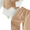 thumbnail image 4 of WUANDIXFA Toddler Baby Boy Christmas Outfit Casual Fashion Cute 2PCS Long Sleeve Shirt Pants Kids Christmas Clothes,Khaki,9-12 Months, 4 of 4