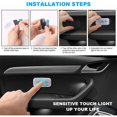 thumbnail image 4 of Piezas Luces Interiores de Coche, Lámpara Interior de Coche con Interruptor Táctil Monocromático, Luces Interiores de Coche LED Inalámbricas con Puerto USB para Coche Camión Furgoneta Autocaravana Bar, 4 of 5