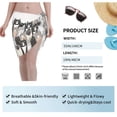 thumbnail image 7 of Disketp Colors Cats Women Swimsuit Cover Up Short Chiffon Summer Beach Sarong Bikini Wrap Skirt Bathing Suit, 7 of 7