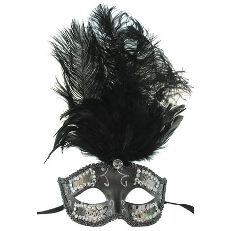 FEATHERED VENETIAN MASK - Mardi Gras - MASQUERADE PARTY