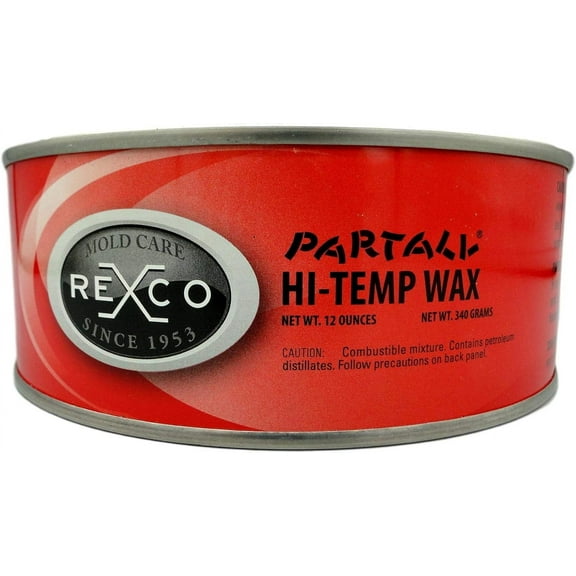 Partall Hi-Temp Mold Release Wax - 12oz