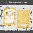 thumbnail image 6 of She Found Her Honey Bee Bridal Shower Invitations, 20 Fill-In Cards with Envelopes, 5x7 Wedding Shower Invitations for Bride, Bridal Party Supplies and Decorations, Made in USA by Amanda Creation, 6 of 9