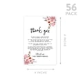 thumbnail image 5 of Koyal Wholesale Cinnamon Rose Florals Wedding Thank You Place Setting Cards for Table Reception, Dinner Plates, 56-Pack, 5 of 5