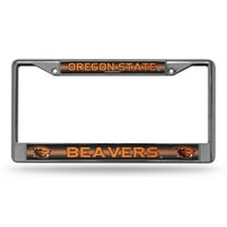 Rico Industries College Oregon State  Classic 12" x 6" Silver Bling Chrome Car/Truck/SUV Auto Accessory
