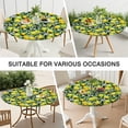 thumbnail image 7 of Round Picnic Table Cloth 100% Waterproof & Oil Proof, Elastic Fitted Table Cover for 36"-44" Round Tables, for Dining, Camping, Outdoor, 7 of 7