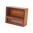 thumbnail image 4 of Desktop Storage Cabinet Shelf Multipurpose 2 Tiers Wooden Showcase Storage Stand Rack for Tea Cup Collectibles Guest Room Office Countertop, 4 of 8