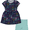 BLUE/AQUA, variant on Wonder Nation Girls Dress and Biker Shorts Set, 2-Piece, Sizes 4-18 & Plus
