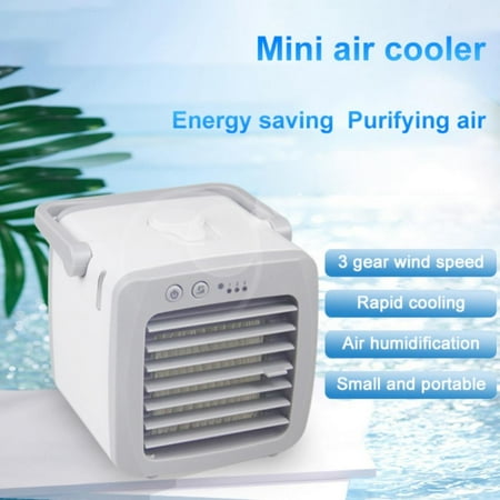 

Portable Desktop Cooling Fan Mini Air Conditioning Fan Refrigeration Electric Fan Small Household Cold Fan For Office Dormitory Bedroom