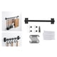 thumbnail image 3 of Colgador de pared negro para utensilios con ganchos en forma de S desmontables 7 ganchos 50cm, 3 of 9