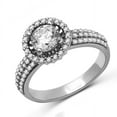 thumbnail image 2 of Luxurious Halo Cheap Engagement Ring 1.00 Carat Round Cut Diamond on Gold, 2 of 3