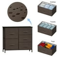 thumbnail image 6 of TKOOFN 3-Tier Dresser Drawer With 5 Easy Pull Fabric Drawers And Metal Frame, Multi-Purpose Furniture Storage Organizer For Bedroom, Hallway, Entryway, Closets, Dorm Room, Living Room, 6 of 10