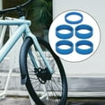 thumbnail image 3 of Espaciador de dirección de bicicleta, 6 espaciadores de dirección de vástago de aleación inio, horquil de vástago frontal de 0,6 mm Azul DYNWAVEMX Espaciador de dirección de bicicleta, 3 of 8