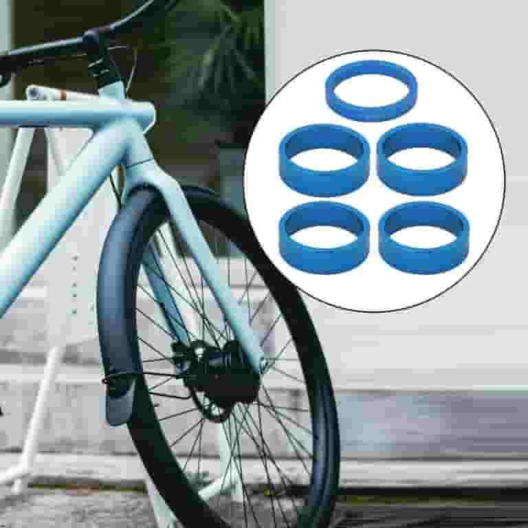 6pcs Headset Spacers Road Mountain Bike Stem Spacers Aluminum