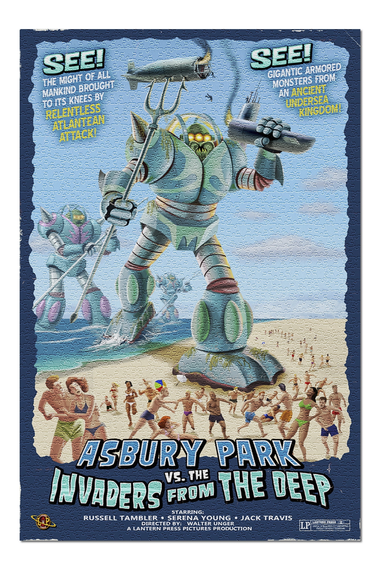 Asbury Park New Jersey Invaders From The Deep 20x30 Premium 1000 