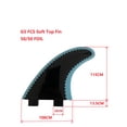 thumbnail image 3 of G5 Soft top Surfboard Fins 50/50 Foil SUP Accessory Surf Fin Paddle Board Fin, 3 of 6