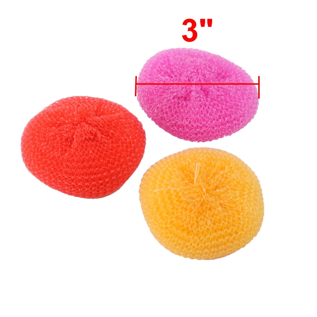Unique Bargains Kitchen Dish Pot Plastic Mesh Scouring Cleaning Scrubber Pad 8 Pcs