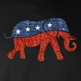 thumbnail image 3 of CafePress - Glitter Republican Elephant Long Sleeve T Shirt - Long Sleeve Dark T-Shirt, 3 of 4