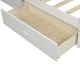 thumbnail image 5 of Full size White Low Profile 2 Drawer Storage Platform Bed, 5 of 5