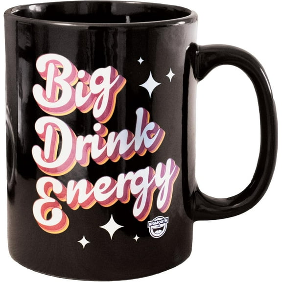 Huge BDE Mug, 64 Ounces, Funny Gag Gift for Coffee Lovers, Large Ceramic Cup