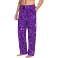 thumbnail image 6 of Rateoe Purple Glitter Pattern Men’s Ultra-Soft Comfy Pajama Lounge Pants Sleepwear,Comfortable Lounge Wear,lightweight Pajamas, Casual Home Wear-XX-Large, 6 of 6