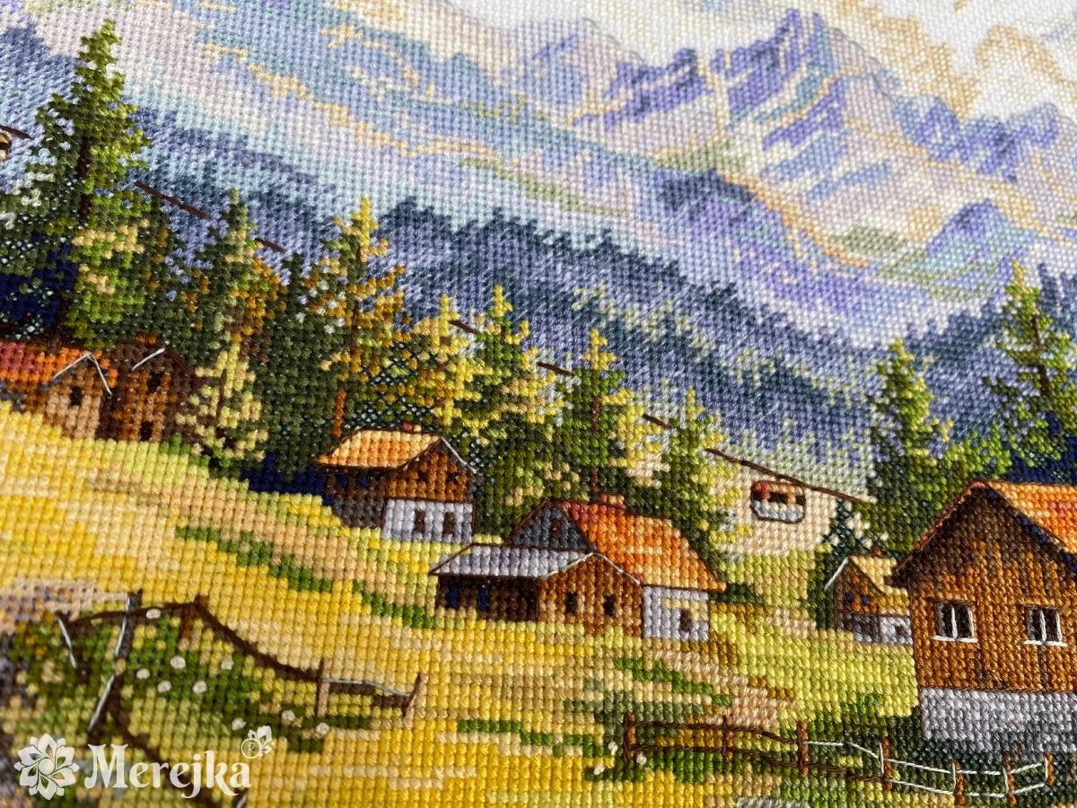 The Chamonix Valley K-244 Merejka Counted Cross-Stitch Kit