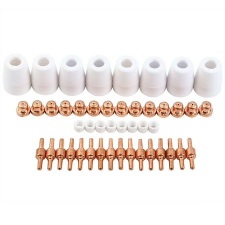 

46pcs For Plasma Cutter CUT50 Plasma Electrodes Tips Nozzle 40D CUT40 50D