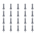 thumbnail image 1 of 20uds. Carrete de pesca Balance Soporte giratorio ligero gris, 1 of 2