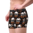 thumbnail image 3 of Bingfone Butterfly Skull Men's Underwear - Casual Stretch Boxer Briefs-Medium, 3 of 7