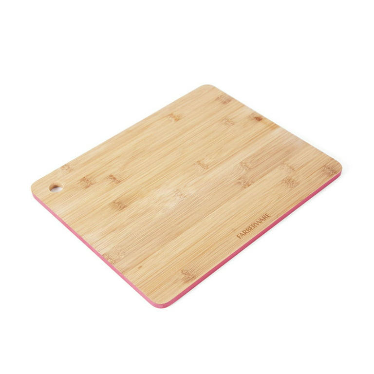 Farberware 11 x 14 Red Bamboo Non Skid Cutting Board - Each