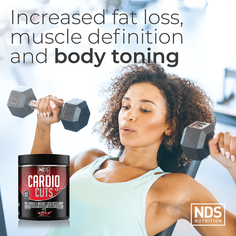 NDS Nutrition Cardio Cuts 4.0 Pre Workout Supplement - Advanced Weight Loss  and Pre Cardio Formula with L-Carnitine, CLA, MCTs, L-Glutamine, and  Safflower Oil - Cherry Slsuh (40 Servings)