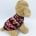 thumbnail image 3 of Anvazise Pet Clothes Unique Pattern Breathable Polyester Dog Warm-keeping Winter Sweater Decor for Outdoor Red M, 3 of 13