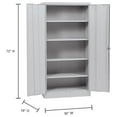 thumbnail image 7 of Sandusky Lee 72 Inch SnapIt Steel Storage Cabinet with 4 Shelves, Dove Gray, 7 of 7