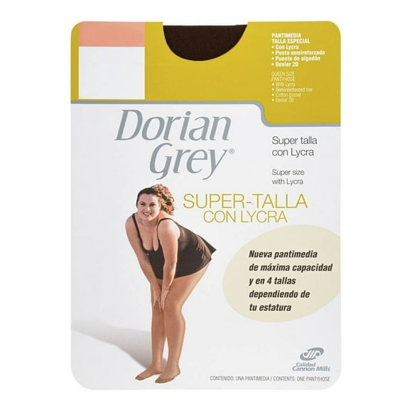 Pantimedia Dorian Grey para Mujer, Punta Semireforzada Negro Talla M