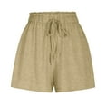 thumbnail image 5 of Jalioing High Waist Summer Shorts for Women Casual Drawstring Beach Short Pants Lightweight Fashion Lounge Shorts, 5 of 6