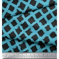 thumbnail image 3 of Soimoi Blue Cotton Duck Fabric Diamond Geometric Print Fabric by the Yard 42 Inch Wide, 3 of 3