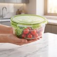 thumbnail image 6 of 3-in-1 Fruit and Vegetable Storage Containers,Draining Fresh Keeper Bins with Lid,Large Organizer for Fridge Kitchen Pantry, 6 of 6