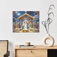 thumbnail image 4 of Mary Nativity Jesus Art Wall Decor Christian Canvas Wall Art Bedroom Living Room Christian Pictures Ready To Hang, 4 of 5