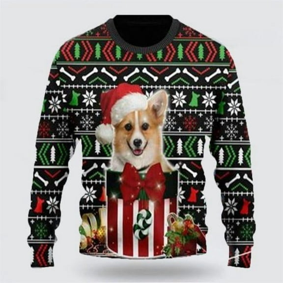 Corgi Christmas Dog Christmas Sweaters 3D – Gifts For Dog Lover