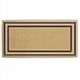 thumbnail image 3 of Nedia Home O2181 36 x 72 Po Mince Double Cadre Photo Résistant en Fibre de Coco Porte Mat&44; Plaine - Bronzage Naturel & Noir, 3 of 4